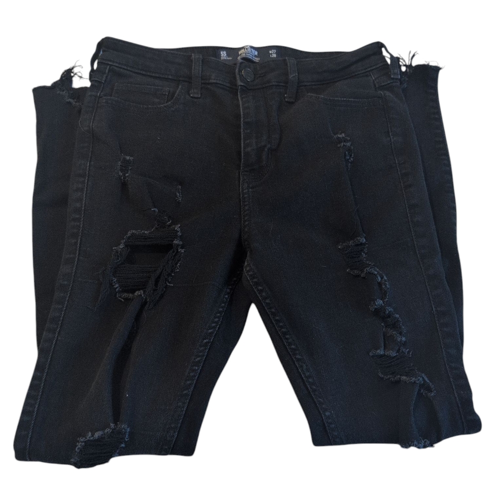 Black Distressed Jeans